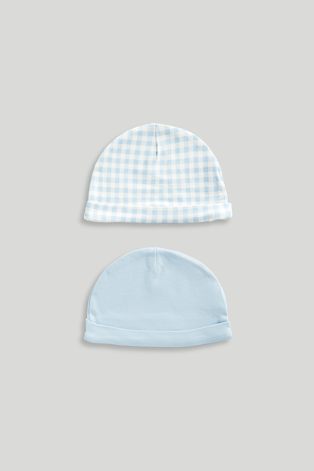 Mothercare My First Blue Baby Hats - 2 Pack