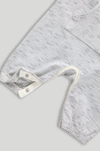 
                        
                          Load image into Gallery viewer, Mothercare Grey All-in-One and Hat Set
                        
                      