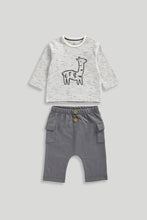 
                        
                          Load image into Gallery viewer, Mothercare Grey T-Shirt and Jogger Set
                        
                      