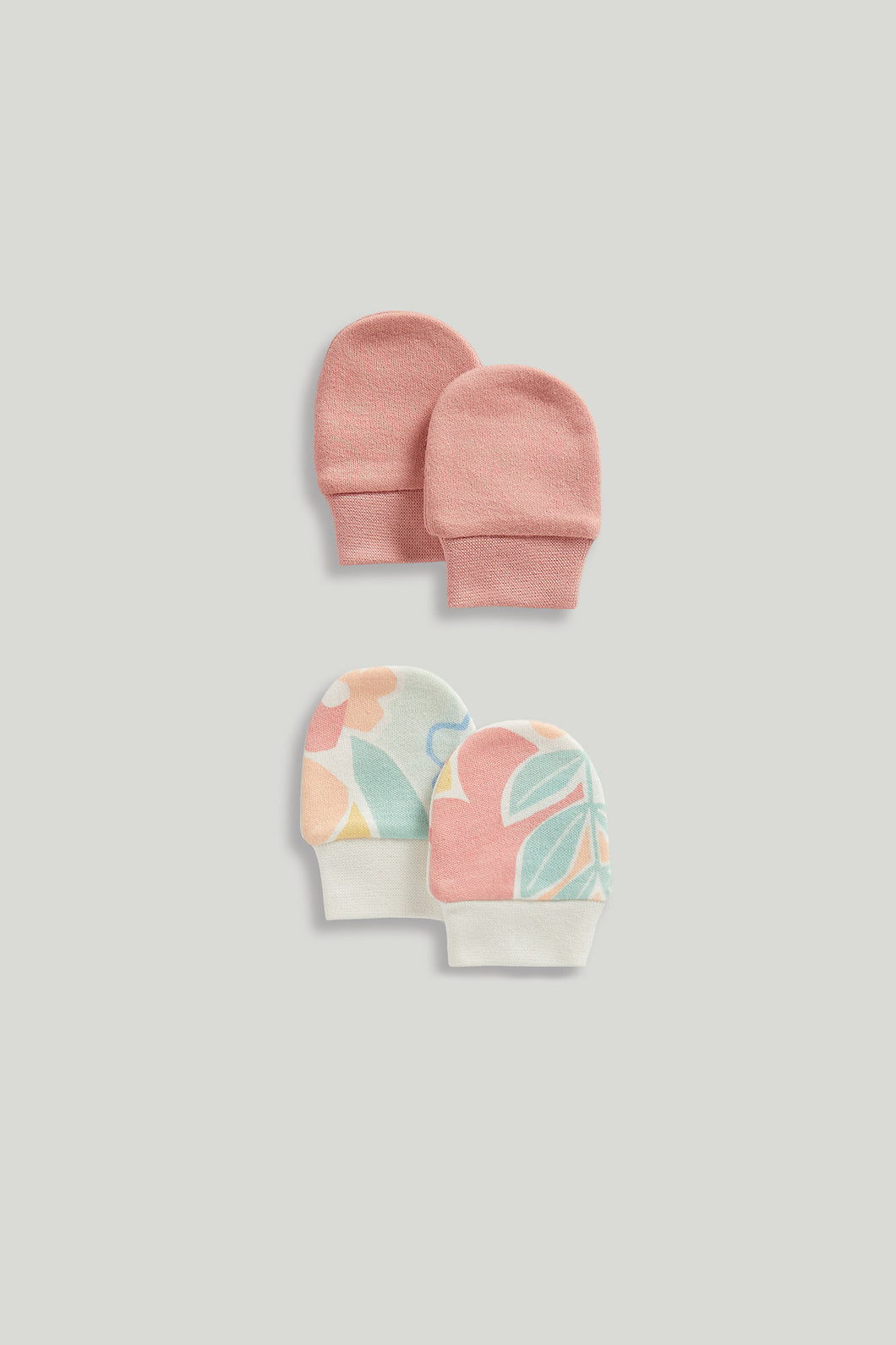 Mothercare Meadow Baby Mittens - 2 Pack