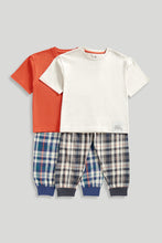 
                        
                          Load image into Gallery viewer, Mothercare Dinosaur Check Pyjamas - 2 Pack
                        
                      