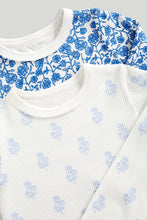 
                        
                          Load image into Gallery viewer, Mothercare Floral Ribbed Pyjamas - 2 Pack
                        
                      