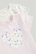 
                        
                          Load image into Gallery viewer, Mothercare Heart Tile Short Pyjamas - 2 Pack
                        
                      