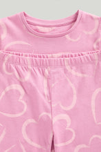 
                        
                          Load image into Gallery viewer, Mothercare Pink Heart Pyjamas
                        
                      