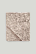 
                        
                          Load image into Gallery viewer, Mothercare Muslin Blanket (Cot Bed) - Light Brown
                        
                      