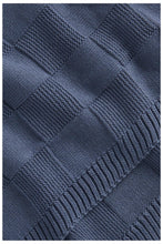
                        
                          Load image into Gallery viewer, Mothercare Navy Knitted Blanket
                        
                      