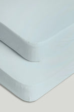 
                        
                          Load image into Gallery viewer, Mothercare 2 Pack Blue Fitted Sheets (Cot)
                        
                      
