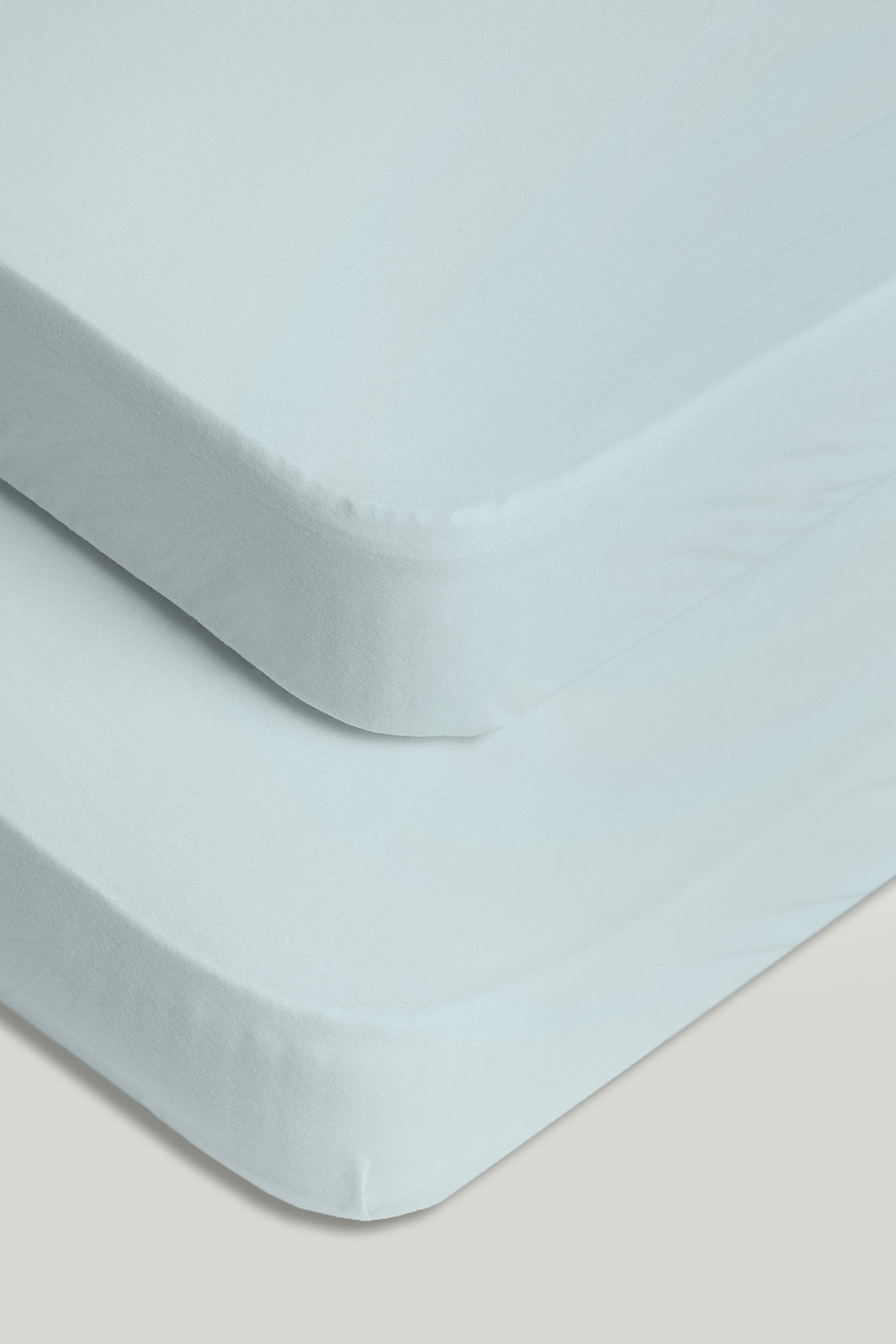Mothercare Blue Fitted Sheets For Cot Bed - 2 Pack