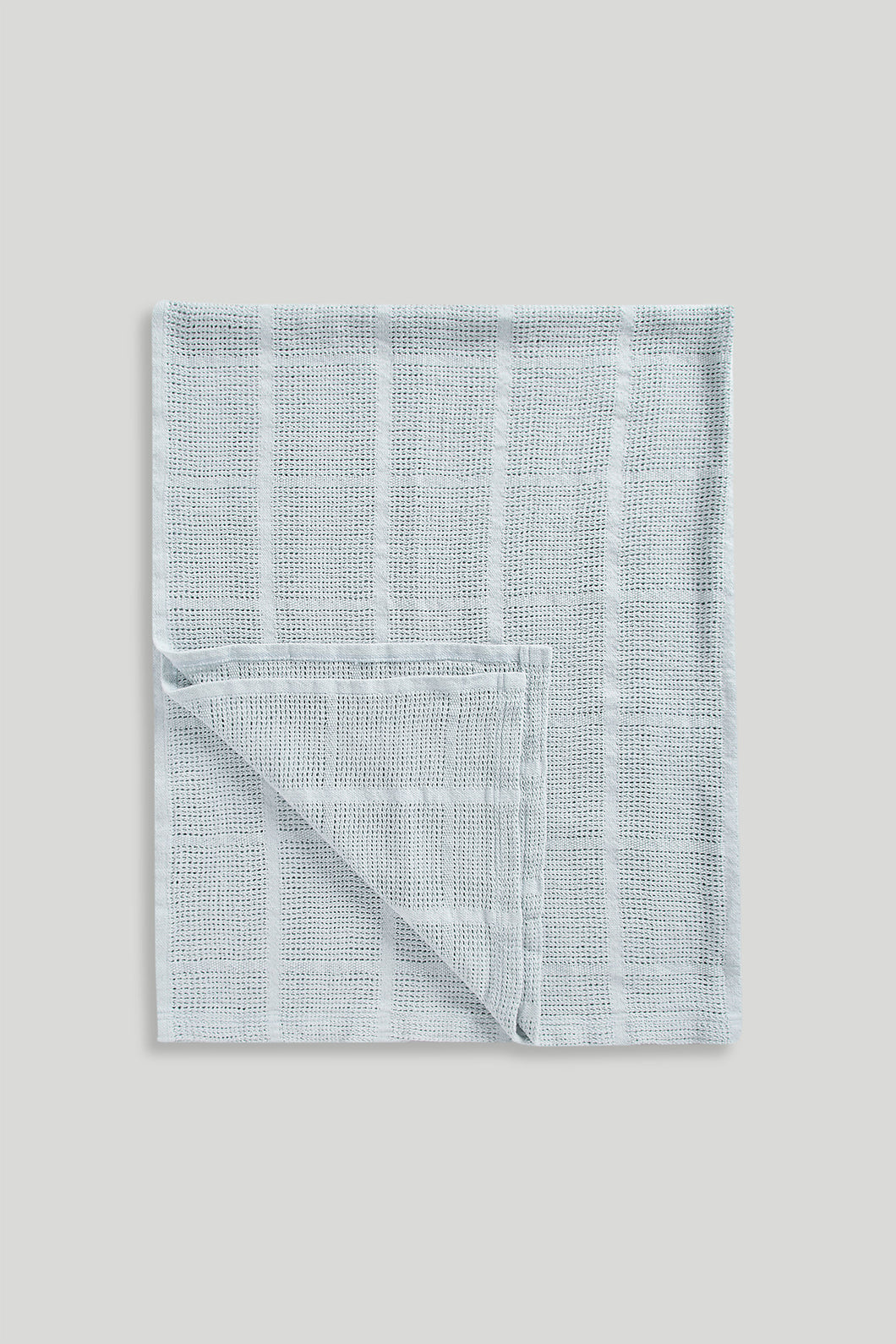 Mothercare Blue Cellular Blanket For Cot Bed