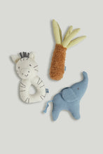 
                        
                          Load image into Gallery viewer, Mothercare 3 Pack Safari Rattles
                        
                      