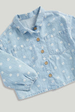 
                        
                          Load image into Gallery viewer, Mothercare Denim Blouse and Trousers Set
                        
                      