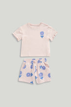 
                        
                          Load image into Gallery viewer, Mothercare Flower T-Shirt and Shorts Set
                        
                      