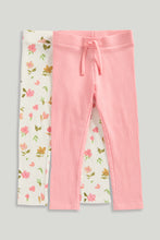 
                        
                          Load image into Gallery viewer, Mothercare 2 Pack Ribbed Leggings
                        
                      