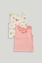 
                        
                          Load image into Gallery viewer, Mothercare 2 Pack Ribbed Tops
                        
                      