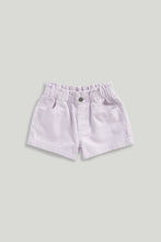 
                        
                          Load image into Gallery viewer, Mothercare Lilac Paper Bag Shorts
                        
                      
