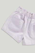 
                        
                          Load image into Gallery viewer, Mothercare Lilac Paper Bag Shorts
                        
                      