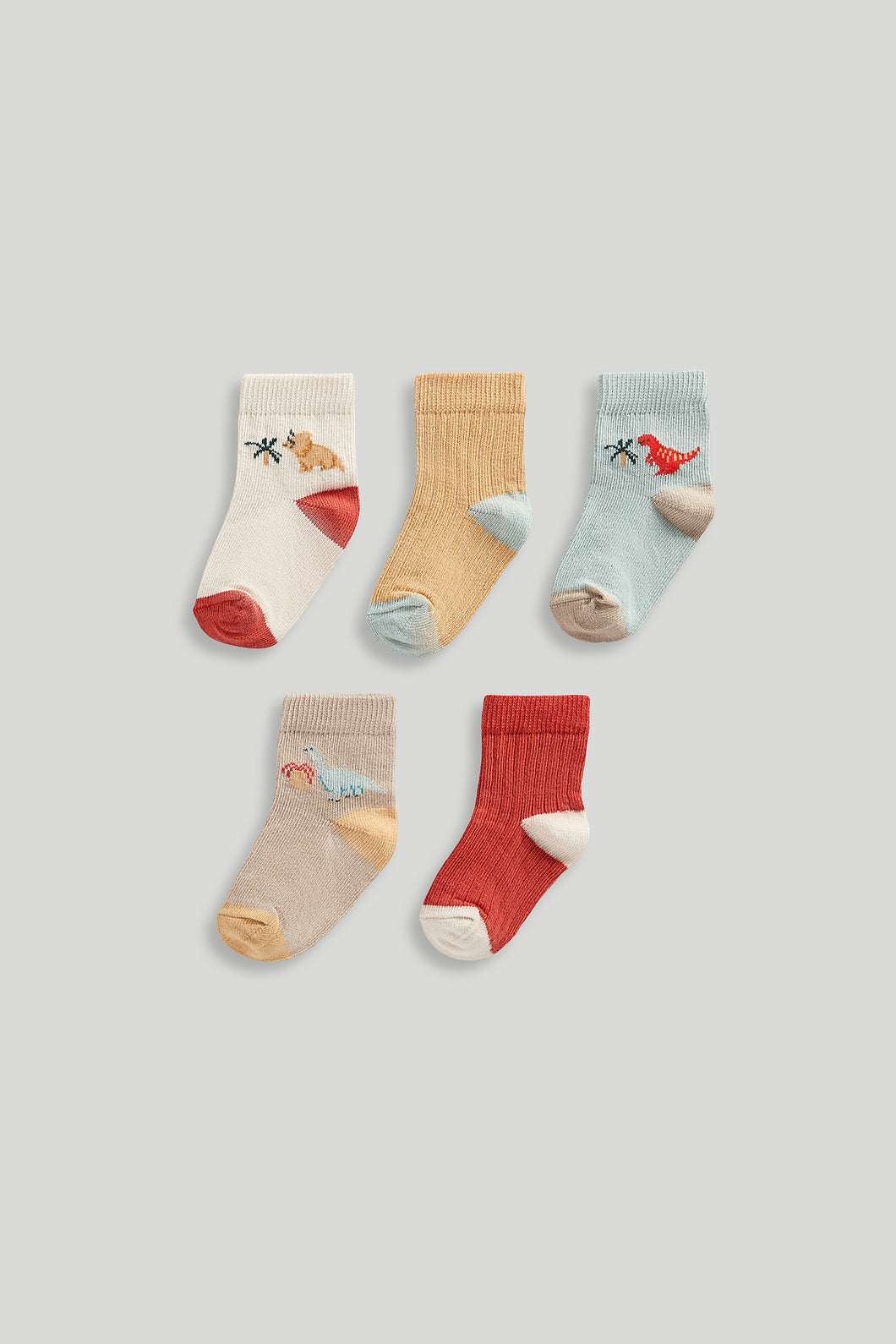 Mothercare 5 Pack Dinosaur Baby Socks