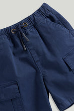 
                        
                          Load image into Gallery viewer, Mothercare Navy Cargo Shorts
                        
                      