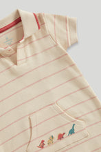
                        
                          Load image into Gallery viewer, Mothercare Dinosaur Polo Rompers and Socks Set
                        
                      