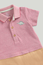 
                        
                          Load image into Gallery viewer, Mothercare Dinosaur Mock Romper
                        
                      