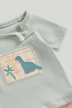 
                        
                          Load image into Gallery viewer, Mothercare Dinosaur Mock Romper
                        
                      