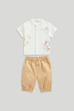 
                        
                          Load image into Gallery viewer, Mothercare Dinosaur Shirt and Trousers Set
                        
                      