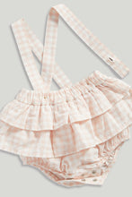 
                        
                          Load image into Gallery viewer, Mothercare Gingham Shorts, Bodysuit and Headband Set
                        
                      
