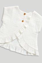 
                        
                          Load image into Gallery viewer, Mothercare Frill Top, Shorts and Socks Set
                        
                      