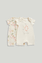 
                        
                          Load image into Gallery viewer, Mothercare 2 Pack Animal Yoga Rompers
                        
                      