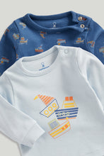 
                        
                          Load image into Gallery viewer, Mothercare 2 Pack Boat Baby Pyjamas
                        
                      