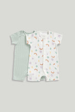 
                        
                          將圖片載入圖庫檢視器 Mothercare 2 Pack Shapes Rompers
                        
                      