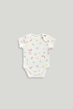 
                        
                          Load image into Gallery viewer, Mothercare 5 Pack Shapes Short-Sleeved Bodysuits
                        
                      