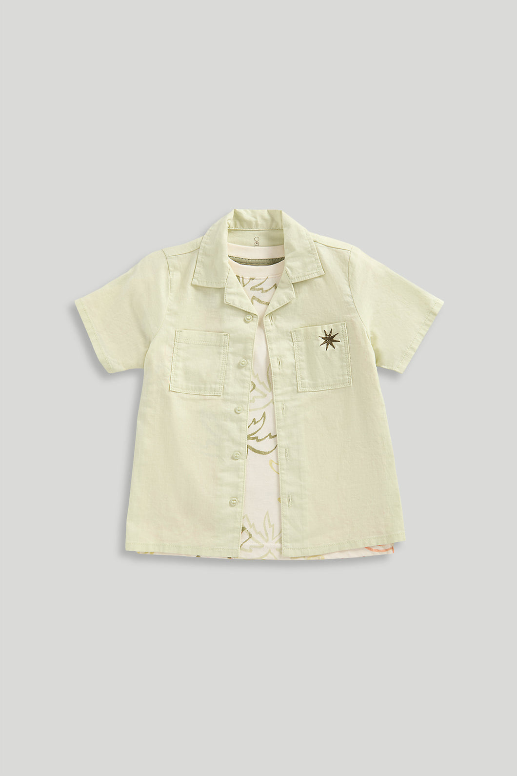 Mothercare Linen Shirt and T-Shirt Set