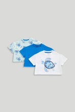 
                        
                          將圖片載入圖庫檢視器 Mothercare 3 Pack Blue Turtle T-Shirts
                        
                      