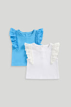 
                        
                          將圖片載入圖庫檢視器 Mothercare 2 Pack Broderie Frill T-Shirts
                        
                      