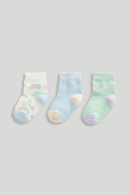 
                        
                          Load image into Gallery viewer, Mothercare 3 Pack Transport Baby Socks
                        
                      