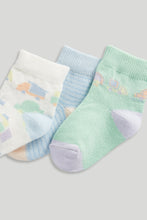
                        
                          Load image into Gallery viewer, Mothercare 3 Pack Transport Baby Socks
                        
                      