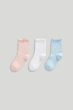 
                        
                          Load image into Gallery viewer, Mothercare 3 Pack Frill Socks
                        
                      