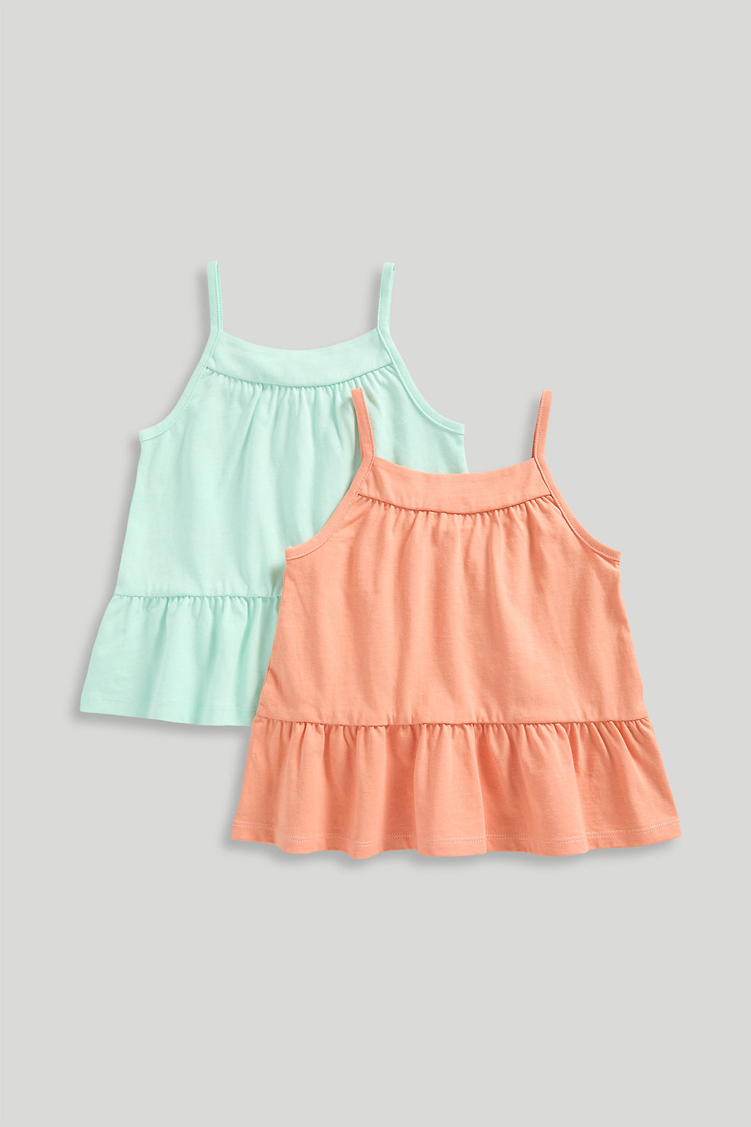 Mothercare 2 Pack Peplum Vest Tops