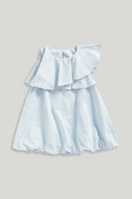 
                        
                          Load image into Gallery viewer, Mothercare Blue Frill Occasion Dress
                        
                      