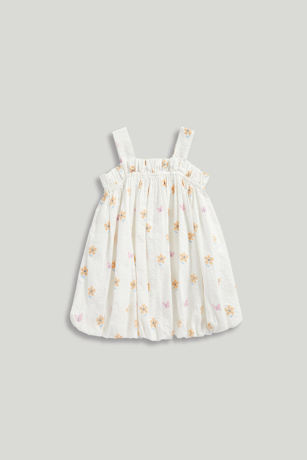 Mothercare Floral Bubble-Hem Dress