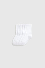 
                        
                          Load image into Gallery viewer, Mothercare 5 Pack White Pelerine Socks
                        
                      
