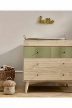 
                        
                          Load image into Gallery viewer, Mamas &amp; Papas Coxley Nusery Dresser Changer Olive Green 1
                        
                      