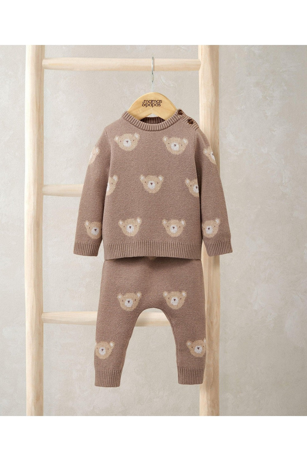 Mamas & Papas Bear Jacquard Knit Set (2 Pieces)
