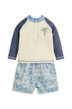 
                        
                          Load image into Gallery viewer, Mamas &amp; Papas Board Shorts &amp; Long-sleeved Top Outfit Set
                        
                      