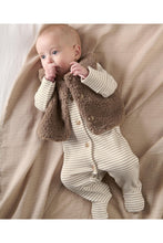 
                        
                          Load image into Gallery viewer, Mamas &amp; Papas Borg Gilet &amp; All in One Outfit Set - Sand
                        
                      