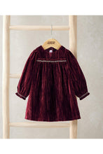 
                        
                          Load image into Gallery viewer, Mamas &amp; Papas Burgundy Velvet Dress
                        
                      