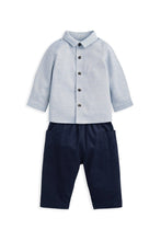
                        
                          Load image into Gallery viewer, Mamas &amp; Papas Check Shirt &amp; Blue Cord Trousers Set (2 Pieces)
                        
                      