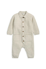 
                        
                          Load image into Gallery viewer, Mamas &amp; Papas Collared Knit Romper - Oatmeal
                        
                      