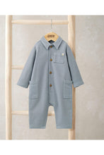
                        
                          Load image into Gallery viewer, Mamas &amp; Papas Collared Romper - Blue
                        
                      